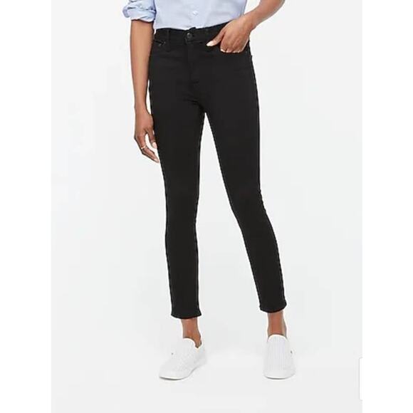 J. Crew 9" High Rise Skinny Midnight Wash Black Sz. 25 NEW - Picture 1 of 11